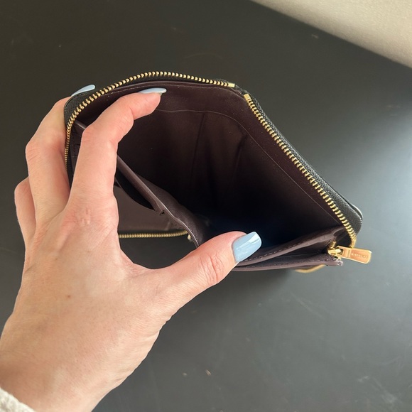 Coach Medium Black ID Wallet with Colorful Diary Embroidery C9104 - Picture 8 of 11